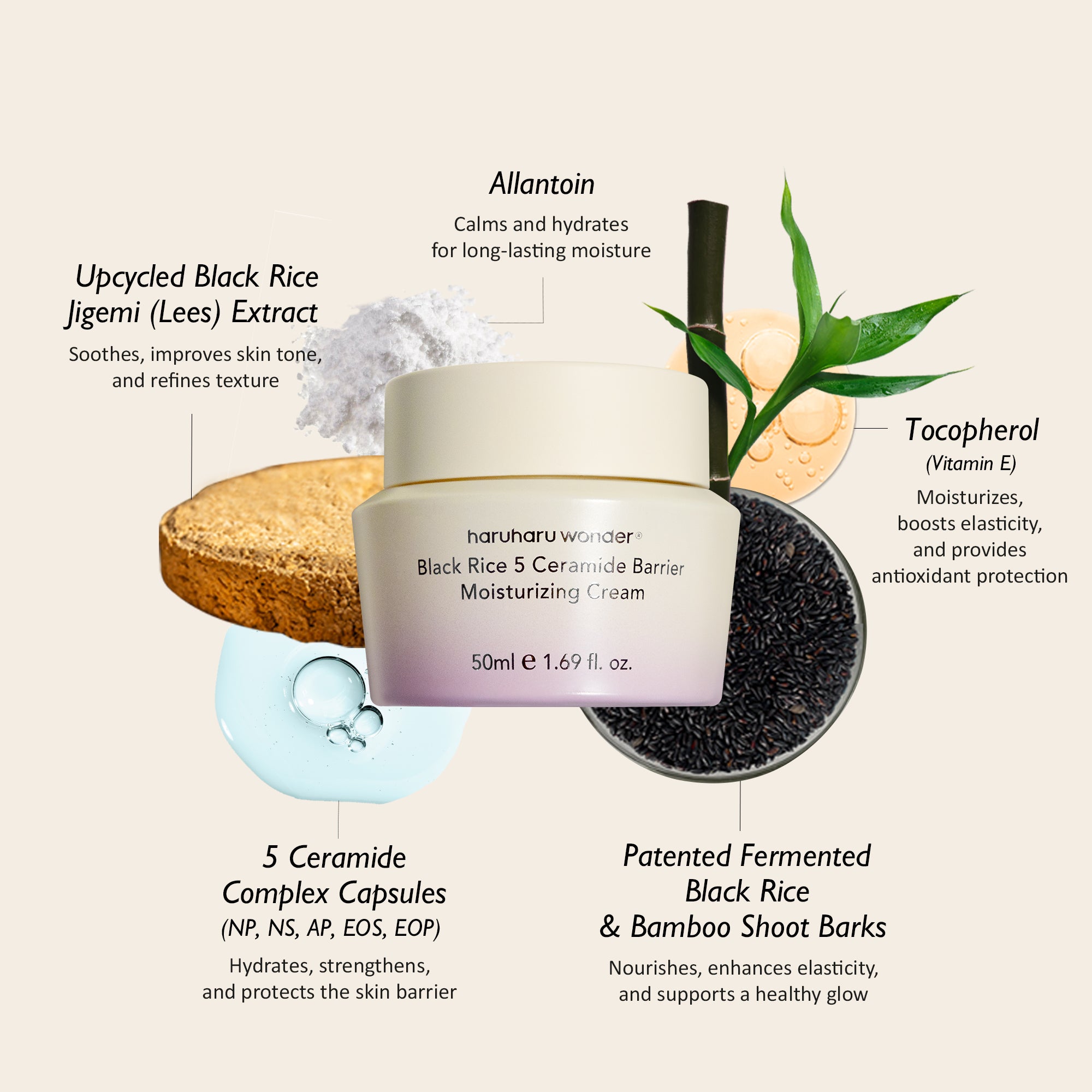 5 Ceramide Barrier Moisturizing Cream / Unscented – haruharu wonder