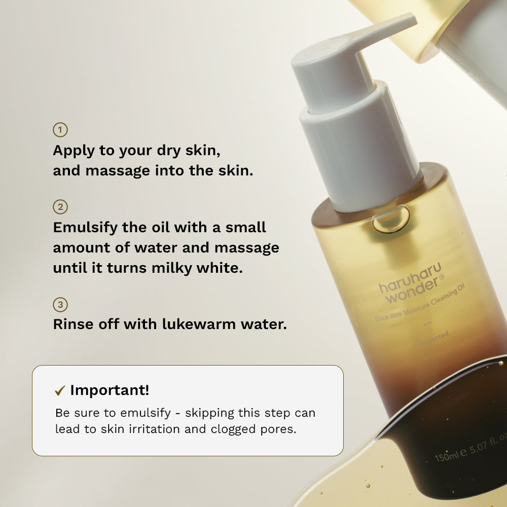Moisture Cleansing Oil / Unscented – haruharu wonder